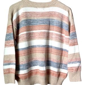 Sage the Label | Blossom Crewneck Sweater | Striped | Small | NWOT
